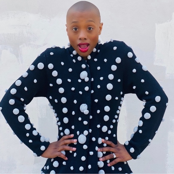 RARE Michael Simon for Bergdorf Goodman Virus Vintage Sweater - AMAZING! - Picture 2 of 7